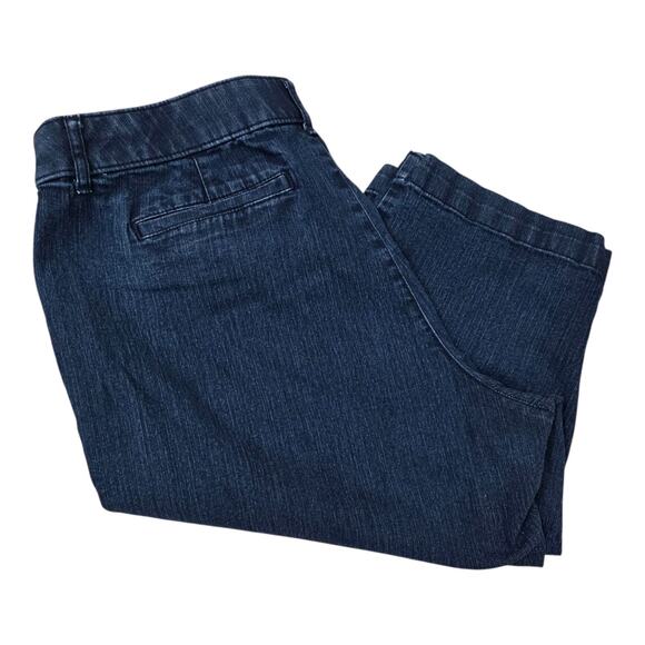 St Johns Bay Capris Womens 16P Denim Cotton Blend Comfy And Stylish - Picture 5 of 10